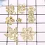 ECK 50 Chiếc Vintage Kim Loại Lá Filigree Hoa Lát Quyến Rũ DIY Thủ Công Trang Sức Làm HOT