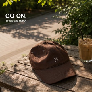 Mũ lưỡi trai nam nữ form mềm Go Moon House thêu GO nón kết kaki cotton thoáng mát kiểu hàn form chuẩn dễ phối đồ