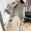 Mùa Xuân Thu Phong Cách Hàn Quốc Nấm Cạnh Áo Sơ Mi Rời Phong Cách Cho Bé Tươi Retro Phong Cách Hàng Ngày Mỏng Hơn Nhìn Tất Cả Trận Đấu Áo Sơ Mi