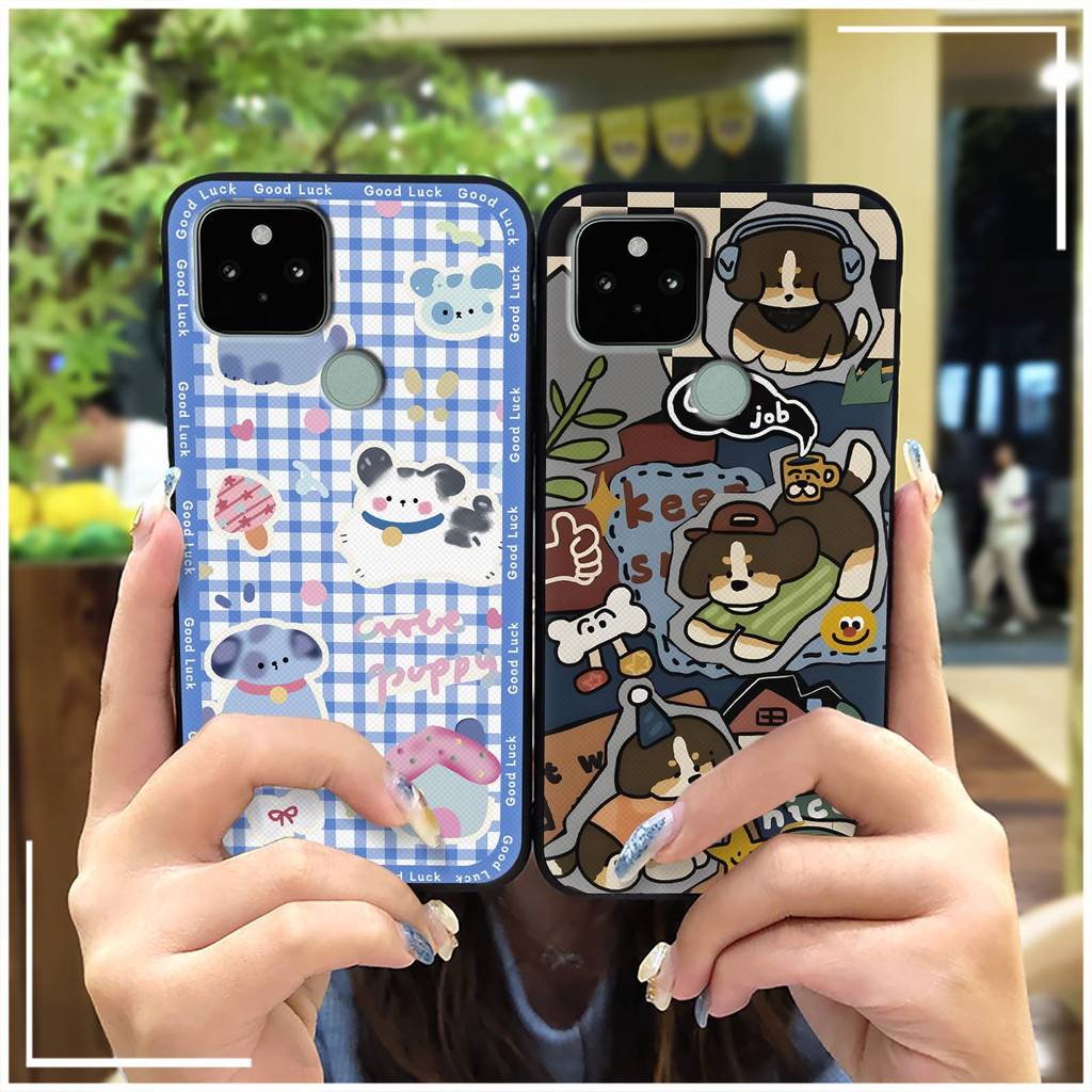 Ốp TPU chống thấm nước Google Pixel 5, thiết kế thời trang, họa tiết hoạt hình dễ thương, bọc toàn bộ, mềm chống sốc, bảo vệ bền