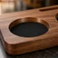 Đế Tam Giác Bằng Gỗ Họa Tiết Lót Espresso Bảng Bảo Quản Tam Giác Giá Đỡ Ban Ba Cắt Portafilter Giá Đỡ Trạm