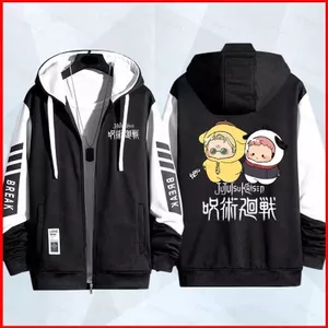 YB1 Jujutsu Kaisen Itadori Yuji Fushiguro Megumi anime Dây Kéo Áo Khoác Áo Khoác Unisex Top BY1