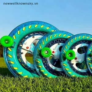 MỚI 1 Cái 200 / 300 / 400M Diều Cuộn Bánh Xe Lửa Dây Tay Cầm Bay Dây Dụng Cụ Dây Ngoài Trời Tròn Màu Xanh Dương Cho Fying Diều SKY