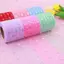 Cuộn vải tuyn hình trái tim PYCOU, Ruy băng Organza 25 hạt 6CM, Gói vải lưới tự làm bằng vải