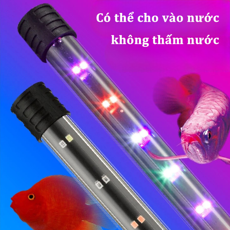 Đèn LED Ngâm Chìm Bể Cá 17-57cm, Chống Nước, Làm Đẹp Hồ Cá, Dễ Dàng Vệ Sinh, Phù Hợp Với Hầu Hết Các Bể Cá