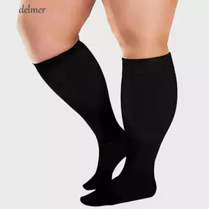 Tất Bariatric DELMER, Tất cao đến đầu gối cỡ lớn 7XL cực rộng, Bắp chân giả thoải mái Giày đi bộ chống ràng buộc cao Phù bạch huyết