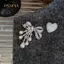 PNPIA- Sang Trọng Zircon Ngọc Trai Nơ sel Trâm Cài Thời Trang Cho Nữ Sáng Tạo Handmade Phù Hợp Với Corsage Chân Quần Áo Phụ Kiện Quà Tặng