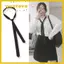 GUSTAVA Satin Siêu Mỏng Tie, Cổ Điển 3cm Thanh Lịch Dây Buộc Cổ Đen, Tiệc Cưới Nữ Người Phụ Kiện Quần Áo Skinny Nẹp Cà Vạt