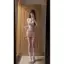 Bộ đồ phong cách Pure Desire dành cho nữ Mùa hè Phong cách mới Nơ gợi cảm Áo thun ngắn tay mỏng + Váy bánh xếp ly eo cao Váy ngắn