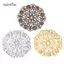 AqToCna 50 Chiếc Đồng Filigree Hoa Kết Nối Thủ Công DIY Trang Sức Làm Phụ Kiện AqToCna