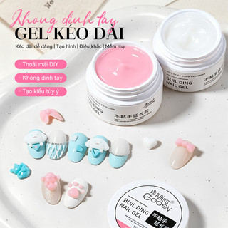 Miss Gooey Miếng Dán Nối Dài Móng Tay Dính Chắc, Định Hình Giấy, Giá Đỡ, Keo Dán Không Dính Tay