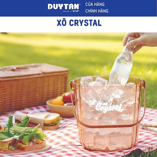 Xô Crystal Duy Tân, Nhựa SAN/PP, Xô Đựng Đá Trong Suốt, Quai Xách Tiện Lợi, Trang Trí Bàn Tiệc