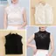 JVSUB Áo Len Trang Trí Vintage Ren Hoa Cổ Điển Áo Giả Cổ Điển