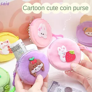 Túi đựng tiền xu dễ thương SAIA, Túi đựng tiền xu Mini mềm sang trọng, Tai nghe hoạt hình