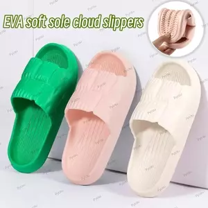 Dép PYCOU Cloud, Dép đi biển nữ đế mềm EVA, Dép đế chống trượt dày thời trang mùa hè