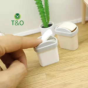 1 Cái Nắp Lật Mini Thùng Rác Thùng Rác Đồ Chơi Thu Nhỏ Cảnh Mô Hình Nhà Búp Bê Phụ Kiện Mô Phỏng Thùng Rác Mini [Mới]