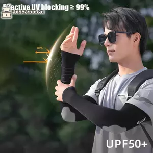 Cheenm Băng Tay Nam Chống Nắng Và Chống Tia UV Tay Dài Rời Thể Thao Mùa Hè Đi Xe Đạp Co Giãn Cao Băng Lụa Khuỷu Tay VN