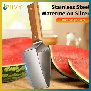 Máy thái dưa hấu bằng thép không gỉ BVY cho Cantaloupe Honeydew Melon Nhà bếp sáng tạo Máy cắt trái cây Qui Salad Prep Công cụ dự tiệc mùa hè.
