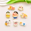 Set Charm Shin Đỏ May Mắn Tinh Nghịch Và Hội Bạn May Mắn Kawaii, Bộ Charm Mèo Tài Lộc Ngựa Đỏ Cún Dễ Thương