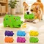 CAST Pig Squeaky Dog Toy, Đồ chơi lợn xẻ vết cao su tương tác mềm, Đồ chơi nhai chó 4in bằng cao su bền bỉ ngộ nghĩnh cho chó nhỏ vừa lớn