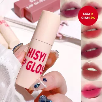 Mousse Velvet Lip Gloss Matte White Lip Gloss Sinh viên Giá rẻ Không dễ phai Son bóng