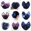 JULYHOT Y Tá Tiếp Viên Phụ Kiện Tóc Nơ Sọc Lưới Bun Tóc Nữ Barrette Lưới Bun Móc Lưới Bun Snood Massivedeals