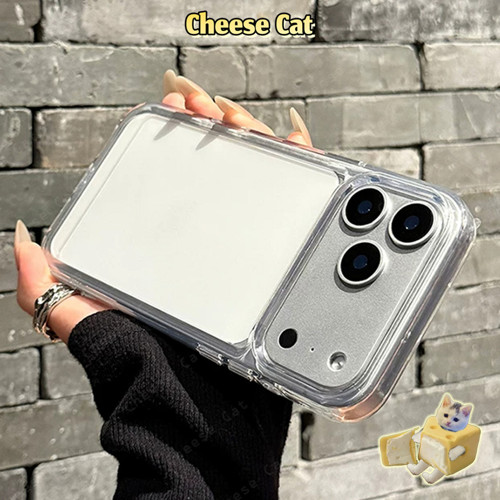 Ốp điện thoại màu đen trong suốt HD siêu mỏng cho iPhone 17 Pro Max 16 Plus 15 14 13 12 11 Xs XR 7Plus