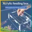BVY Treo Acrylic Bể Cá Ăn Chống Trôi Bể Cá Thức Ăn Cho Cá Điểm Cố Định Thức Ăn Cho Cá Ăn Phụ Kiện Bể Cá Thủy Sinh.