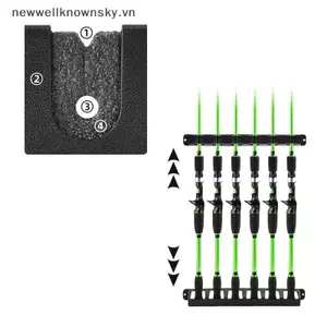 MỚI 1 Bộ Cố Định Braet 6-Rod Ra Treo Tường Cần Câu Ra Cho Thuyền Ngang / Dọc Cần Câu Giá Đỡ SKY