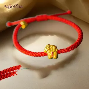 AqToCna 1 Chiếc Trang Sức Năm Mới Đảng Tặng Phong Thủy Bùa Hộ Mệnh Luy Dây Đỏ Vòng Tay Phong Cách Trung Hoa 2026 Ngựa Năm Cung Hoàng Đạo Vòng Tay Dành Cho Nữ AqToCna