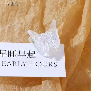 DELMER Phụ Nữ Tóc Dễ Thương Mỏ Vịt Kẹp Tính Khí Ngọt Ngào Trẻ Em Trang Trí Tóc Nhựa Phù Hợp Với Móng Vuốt Tóc Trong Suốt