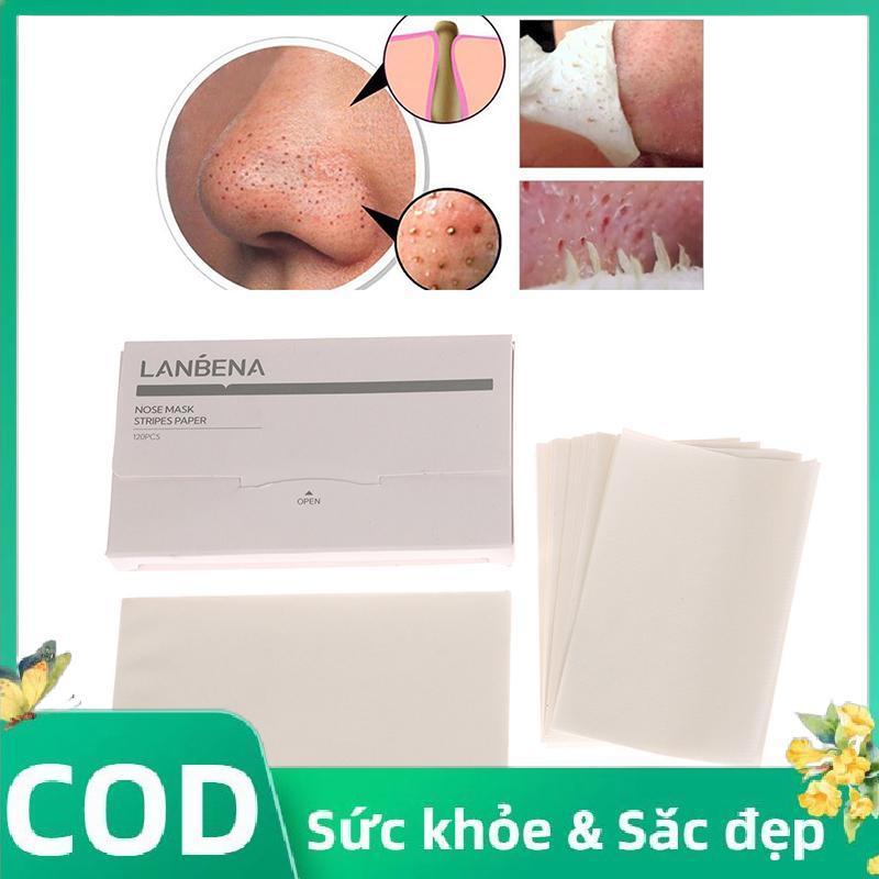 Trong Kho 80/120 Pcs Mụn Đầu Đen Loại Bỏ Giấy Tờ Mặt Lỗ Chân Lông Dải Pad Dán Chăm Sóc Da Phụ Kiện Da Tag Mũi Cá Tuyết