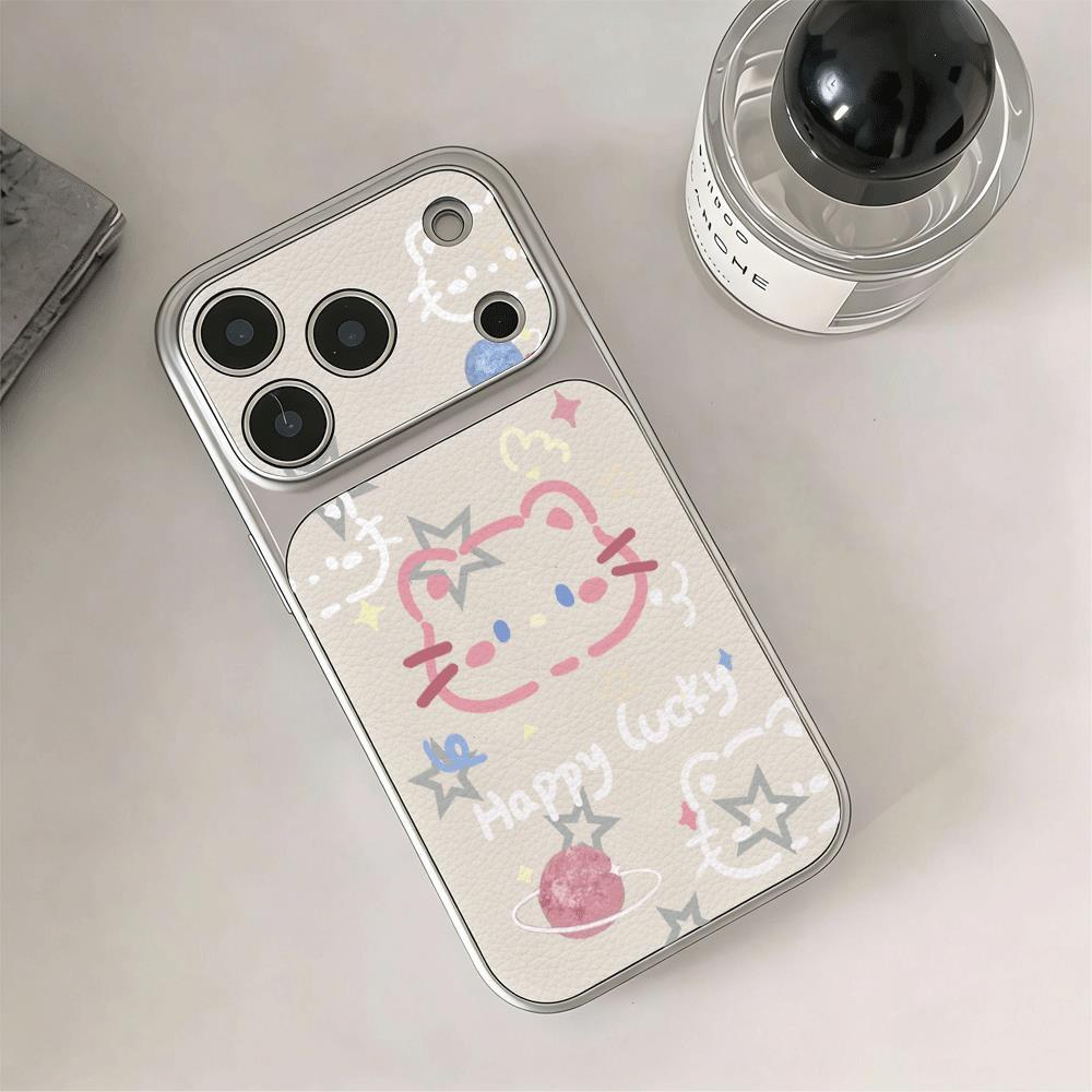 Hànhtinhsaophấn mèo thích hợp cho iPhone17promax trường hợp điện thoại161514plus1312pro