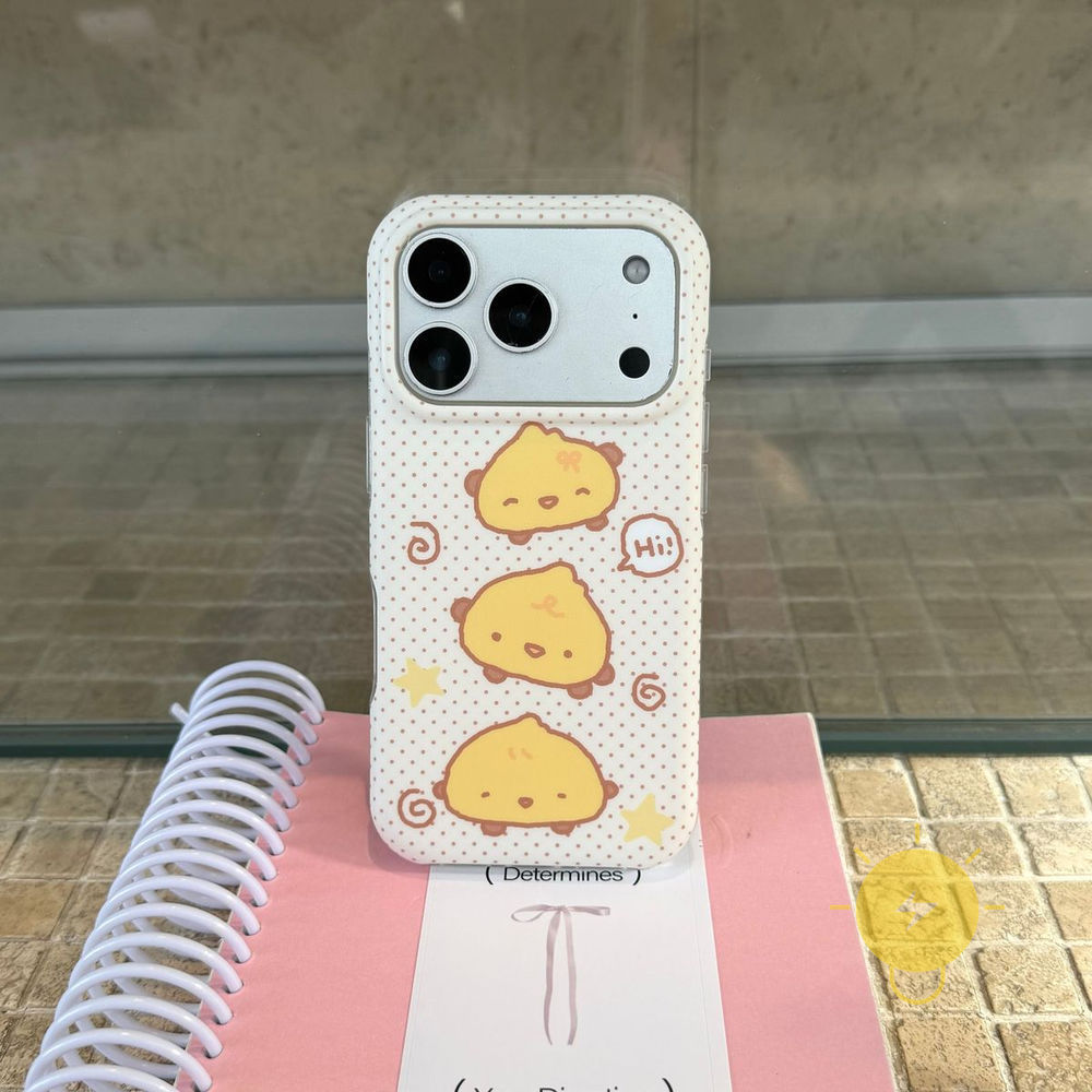 Phone Case For iPhone 17 Pro Max 16 15 TPU Matte Chicken Aesthetic Korean Cute