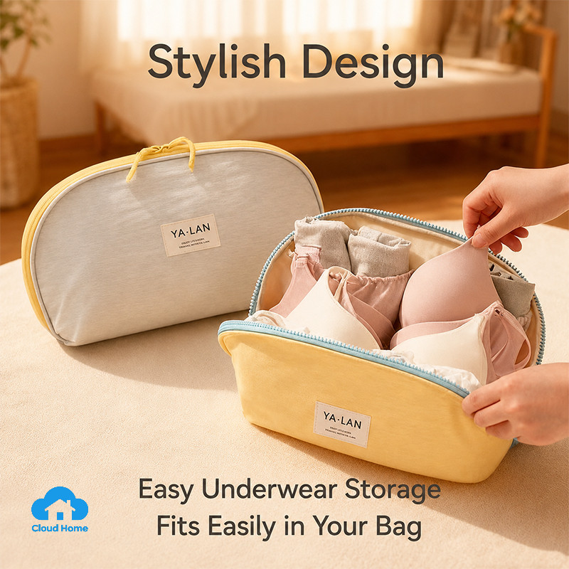 🌤️COD🌤️Túi Đựng Đồ Lót Du Lịch 3in1 Gọn Nhẹ Chống Thấm Vải Cao Cấp Đựng Nội Y, Tất, Đồ Cá Nhân