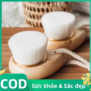 Trong Kho Làm Sạch Da Mặt Bàn Chải Với Gỗ Xử Lý Da Lỗ Chân Lông Sạch Bàn Chải Công Cụ Làm Đẹp 1PC Cá Tuyết