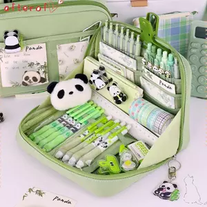 AFTEROF Penicl, Túi đựng bút nhiều ngăn 12 lớp, Hộp đựng văn phòng phẩm sức chứa lớn bền bỉ Túi văn phòng phẩm mở lớn Trở lại trường học