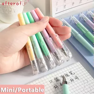 Bút bỏ túi AFTEROF, Bút bi đầu nhỏ 0,5mm, Bút Gel màu Morandi đơn giản có thể đổ lại cho học sinh