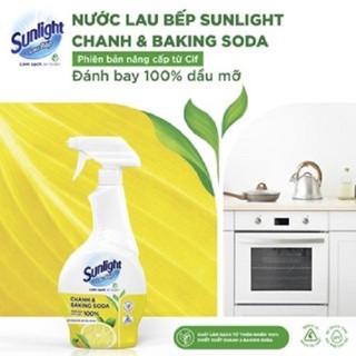 Bọt tuyết lau bếp Sunlight POWERFOAM - Đánh bay dầu mỡ 100%, tiện lợi trong 5 giây | 500ml