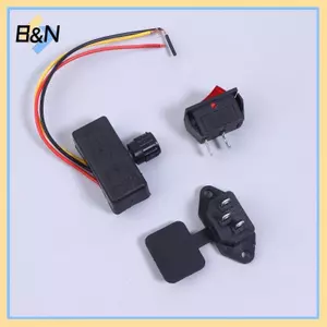 B & N 3 Cái / bộ Bộ Phụ Kiện Sạc Điện er 12V Điều Chỉnh Tốc Độ Công Tắc Điện er Phụ Kiện.