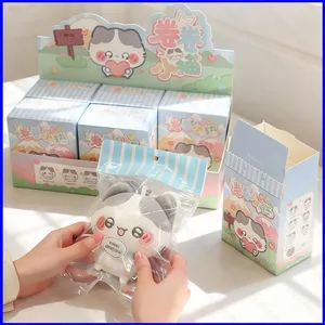 Curly Cat Plushie Blind Box Series Dễ Thương Vui Vẻ Sang Trọng Túi Búp Bê Quyến Rũ