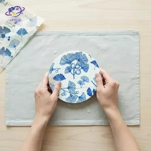 Giấy chuyển đất sét gốm HFTOY 20 Pa Họa tiết hoa Tấm Decal dán tường Dụng cụ tô màu đồ gốm cho các dự án nghệ thuật gốm sứ thủ công ~