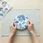 Giấy chuyển đất sét gốm HFTOY 20 Pa Họa tiết hoa Tấm Decal dán tường Dụng cụ tô màu đồ gốm cho các dự án nghệ thuật gốm sứ thủ công ~