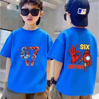COD✅ (Hồ Chí Minh)67 Áo phông in nhân vật số nguyên tố！Áo phông trang phục nam trẻ cho mùa hè✨-11