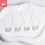 Tỏa sáng Zircon Swan Vòng Cổ Nữ Thép Titan Chống Phai Màu Dây Xích Xương Đòn Thanh Lịch Khí Khí Nhiều Màu Tùy Chọn