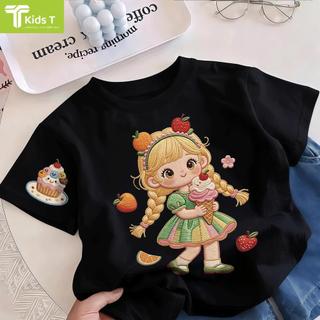 COD✅ (Hồ Chí Minh)Kids T Mall Áo phông tay ngắn In hình hoạt hình Áo Kiểu rộng và ấn tượng Trẻ em thời trang #VN23