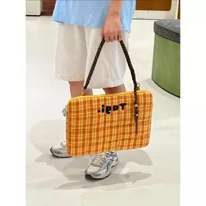 🔥túi đựng laptop nữ Túi xách đựng laptop túi đựng máy tính xách tay Tagi. Tagi.Woven Túi Gối Nhỏ Đầy Cotton Thêu Đính Hạt Bảo Vệ Vai Di Động Chống Sốc Túi Đựng Máy Tính