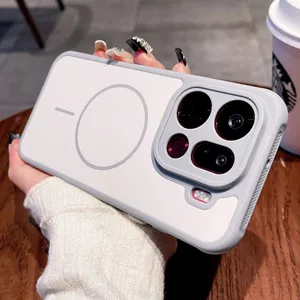 Ốp Điện Thoại Cho Oppo Findx9pro Findx9 Màu Sắc Tương Phản Từ Tính Da Cảm Giác Tản Nhiệt Vỏ Bảo Vệ Chống Sốc