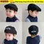 Mũ nồi SNUGHOUSE, Mũ lưỡi vịt thoáng khí Denim cổ điển, Mũ lưỡi thêu chữ thời trang màu trơn cho trẻ em