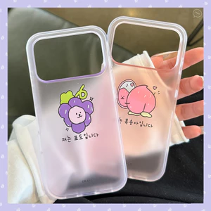 Ốp Điện Thoại Cho iPhone 17 Pro Max 16 15 14 Mùa Hè Trái Cây Tươi Hoạt Hình Dưa Hấu Đào Nho Mờ Bền TPU Mềm Chống Trầy Xước Vỏ Bảo Vệ Chống Bụi Bẩn
